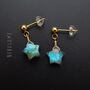 Labradorite Star Stud Earrings, thumbnail 1 of 8