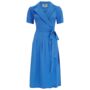 Peggy Dress In Palace Blue 1940s Vintage Style, thumbnail 1 of 3