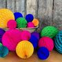 Tissue Paper Honeycomb Ball Decoration Party + Weddings, thumbnail 1 of 12