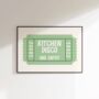 Kitchen Disco Print Kitchen Wall Art, thumbnail 7 of 8