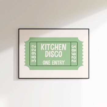 Kitchen Disco Print Kitchen Wall Art, 7 of 8