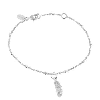 Feather Bracelet In Silver Or 18ct Gold Vermeil, 4 of 5