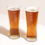 Personalised Bold Name Pilsner Pint Glass, thumbnail 1 of 5
