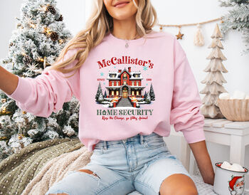 Mc Callister's Home Security Christmas Sweatshirt, 6 of 11
