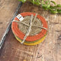 Respiin Set Of Six Seagrass And Jute Coasters Brights, thumbnail 2 of 8