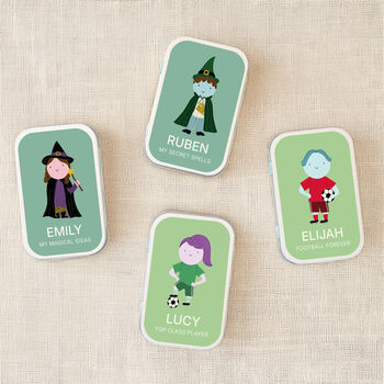 Little Legends | Personalised Keepsake Tins In 12 Illustrated Designs, 5 of 7