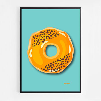 Orange Doughnut Print, 2 of 5