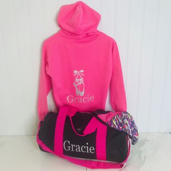 Girls Personalised Dance Activity Bag Four Colours, 3 of 7