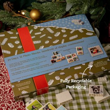 Personalised Lego® Brick Photo Block Christmas Advent Calendar, 5 of 9
