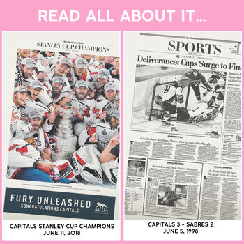 Washington Capitals Personalised Gift Newspaper Book, 12 of 12