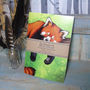 Red Panda Illustration Notebook Lined Pages, thumbnail 4 of 4