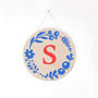 Personalised Floral Hand Screen Printed Wooden Plaque, thumbnail 7 of 9