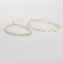 White Pearl Beaded Necklace Or Double Stranded Bracelet With Sterling Silver Beads, thumbnail 7 of 10