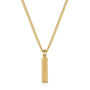 Ridged Totem Men's Necklace 18 K Gold Plated Steel, thumbnail 1 of 6