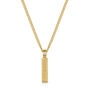 Ridged Totem Men's Necklace 18 K Gold Plated Steel, thumbnail 1 of 7