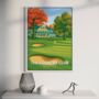 The Country Club Course Poster – Golf Wall Art Print | Gift For Golfers, Dad, Husband, Golf Gift For Him, thumbnail 1 of 2