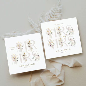 Wedding Card For New Couple | Mr And Mrs Card, 7 of 8