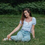 Silver Moonstone Heart Necklace, thumbnail 5 of 6