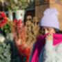 Hot Pink Cashmere Blend Colour Block Scarf, thumbnail 7 of 7