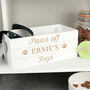 Personalised Dog Lead And Toys Storage Crate, thumbnail 4 of 4