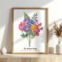 Personalised Birth Flower Family Print, thumbnail 5 of 12