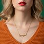 Showgirl Script Necklace Inspired By Taylor Swift, thumbnail 2 of 4