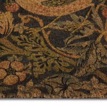 Morris And Co Printed Coir Strawberry Thief Navy 45 X75, 3 of 3