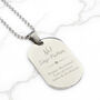Personalised No.One Stainless Steel Dog Tag Necklace, thumbnail 2 of 7