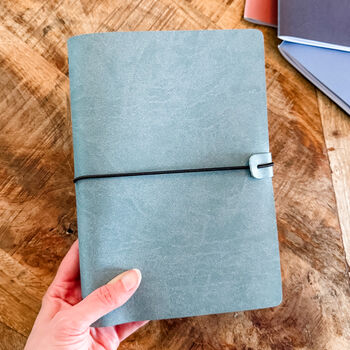 Vegan Leather Journal Cover – Customisable A5 Folio Planner System, 6 of 12