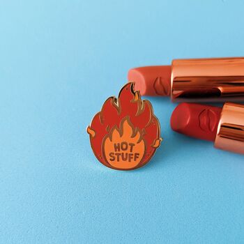 Hot Stuff Enamel Pin Badge, 3 of 5