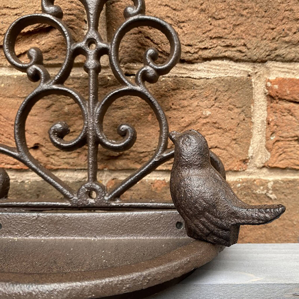Pair Of Conwy Cast Iron Wall Bird Feeders By Garden Selections