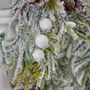 Frosted Snowdrops Christmas Swag Decoration, thumbnail 5 of 6