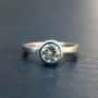 1ct Moissanite Solitaire Ring, thumbnail 1 of 4