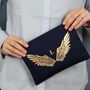 Personalised Angel Wing Initial Cosmetic Or Wash Bag, thumbnail 2 of 4