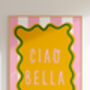 Ciao Bella Border Colourful Art Print, thumbnail 2 of 3