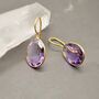 Amethyst Silver Earrings, thumbnail 11 of 12