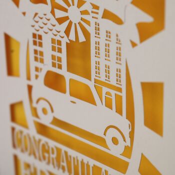 Personalised Papercut Driving Test Card, 7 of 7