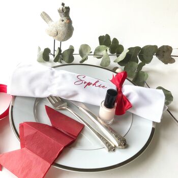 Reusable Personalised Christmas Crackers And Serviette, 7 of 10