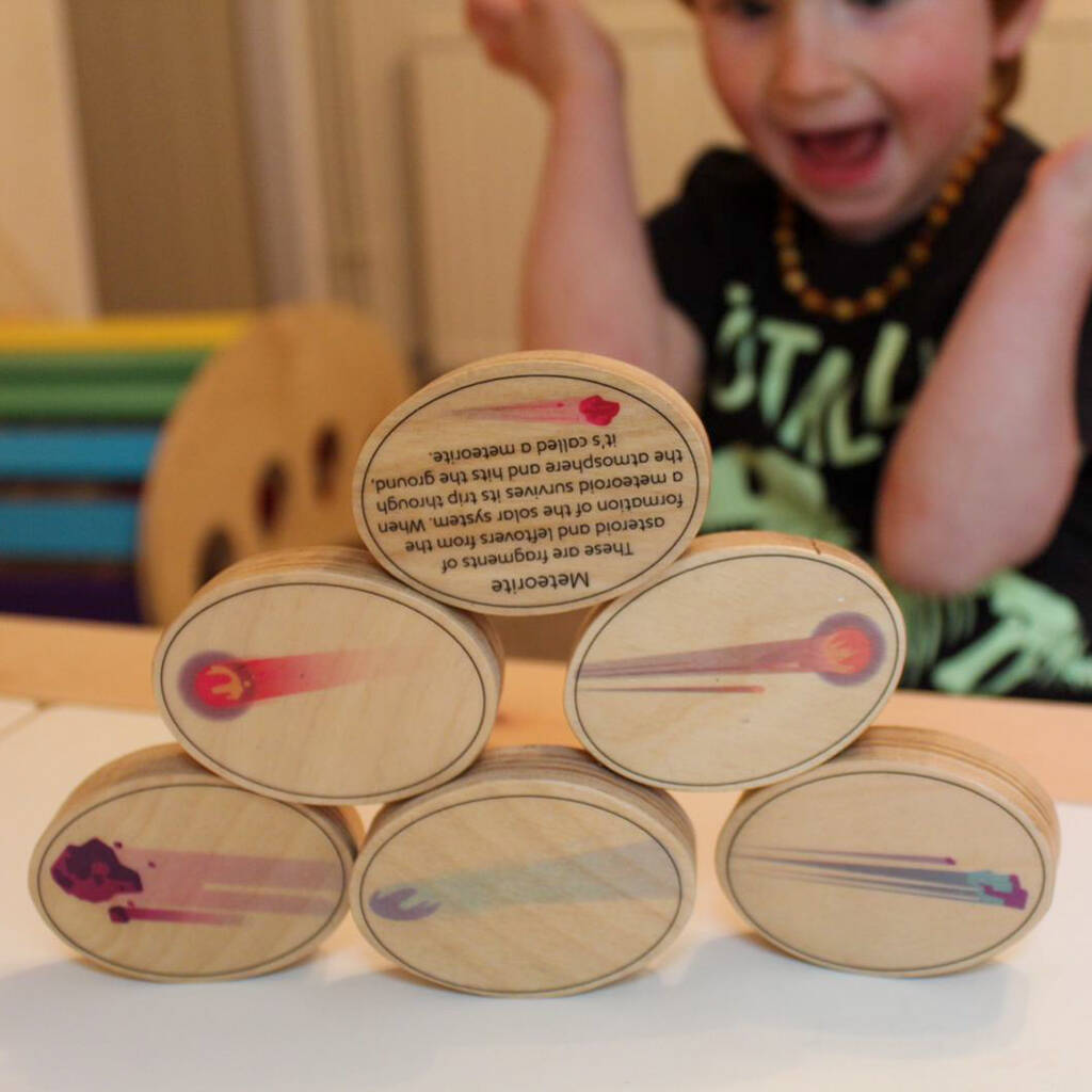 Image of Handcrafted Wooden Celestial Bodies