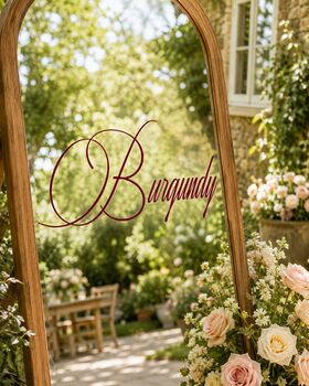 Personalised Wedding Mirror Calligraphy Vinyl Decal, 9 of 13