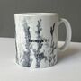 Personalised Mug With Handmade Grasslands Print, thumbnail 7 of 12