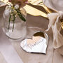Personalised Silver Heart Wedding Place Setting, thumbnail 1 of 5