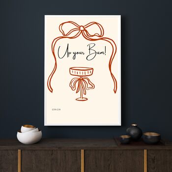 A4 Script Print Up Your Bum! Cheers, 3 of 5