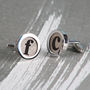 Personalised Initial Letter Cufflinks For Him, thumbnail 1 of 5
