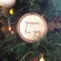 Rose Gold Christmas Message Tree Decorations, thumbnail 4 of 8