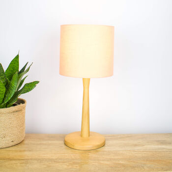 Linen Peach Lampshade, 4 of 9