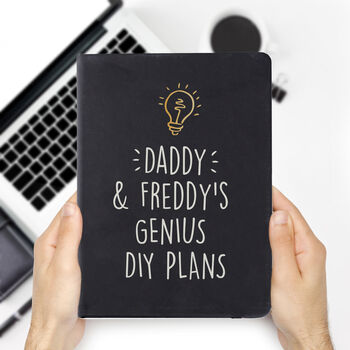 Personalised Light Bulb Hardback Notebook, 2 of 4