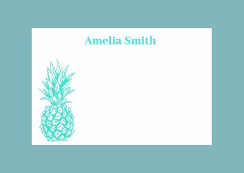 Personalised Pineapple Notecards, 3 of 4