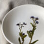 Real Pressed Forget Me Not Ceramic Trinket Dish, thumbnail 4 of 4