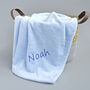 Personalised Soft Fleece Baby Blue Blanket, thumbnail 1 of 4